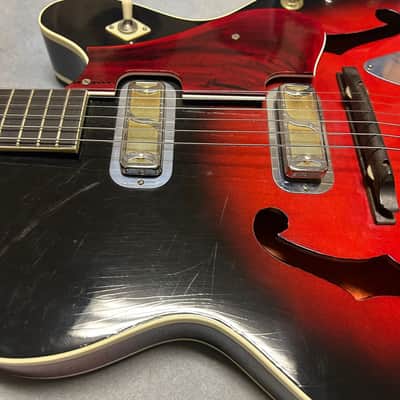 1960's Harmony H-66 Vibra Jet Sunburst w/OSSC & Strap & Cord ! 1-OWNER !! RARE!!! image 9