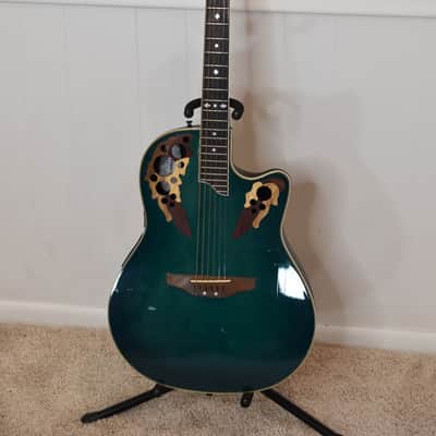 Ovation Celebrity CS-257 - Blue Transparent Burst - w/ OHSC image 2