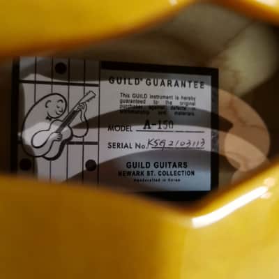 Guild Newark St. Collection A-150 Savoy Blonde w/ Hard Case 3796000801 image 18