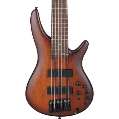 Ibanez SR506A SR Standard 6-String Electric Bass - Mahogany Brown Burst image 1