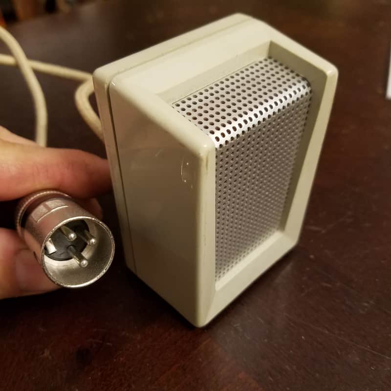 1950s Shure Revere C-162-8 XLR Harp Mic Beige Plastic & Ch…