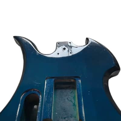 Transparent Blue Guitar Mockingbird Style Basswood Body image 3