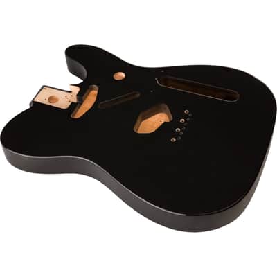 Genuine Fender Classic Series 60s Telecaster SS Alder Body Vintage Bridge Mount, Black image 2