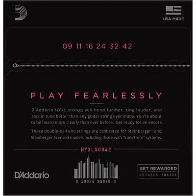 Daddario NYXLS0942 Nickel Plated Steinberger Strings .009-.042 image 2