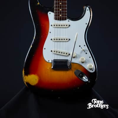 7.4LB, 1-Owner! 1963 Fender Stratocaster Sunburst image 3