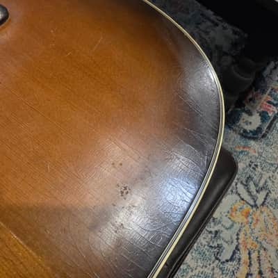 1968 Silvertone 57P633L Jumbo Acoustic Guitar - w/Case image 13