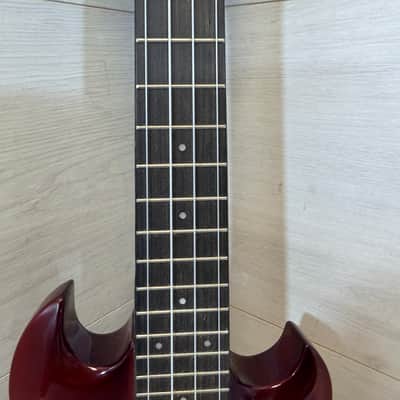 Aileen Music EU240 SG-Style Solid Body Electric Soprano Ukulele Cherry Red image 3