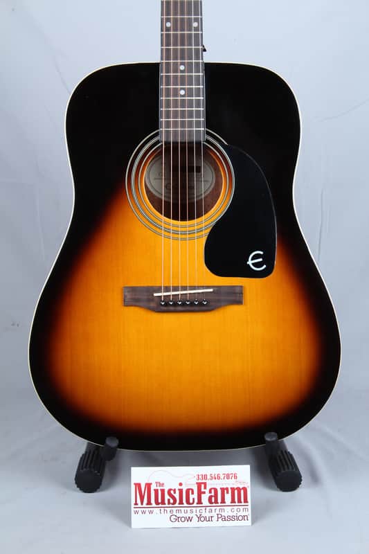 Epiphone DR100VS Dreadnaught Acoustic Guitar in Vintage Sunburst