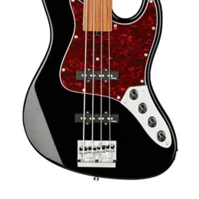 Sadowsky MetroExpress 21-Fret Vintage J/J Bass, Morado Fingerboard, Fretless, 4-String - Solid Black High Polish image 2