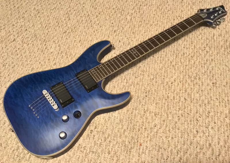 Schecter C-1 Platinum Diamond Series Electric Guitar MIK Midnight Blue Satin MINT! image 1