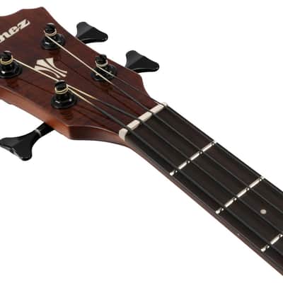 Ibanez AEGB24EMHS - 4 String Acoustic Electric Bass Guitar - Mahogany Sunburst High Gloss (AEGB24EMHS) image 3