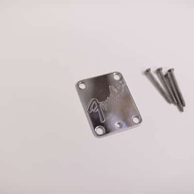 1987-1988 Vintage Fender Stratocaster Plus Neckplate w/Original Screws 1989 1990 1991 1992 1993 image 3