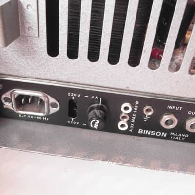 Röhrenverstärker Binson PO 601-200 70er Italien tube amp italy image 7