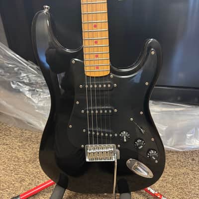 Fender Squier Stratocaster 1983/84 MIJ Black Replacement Neck image 1