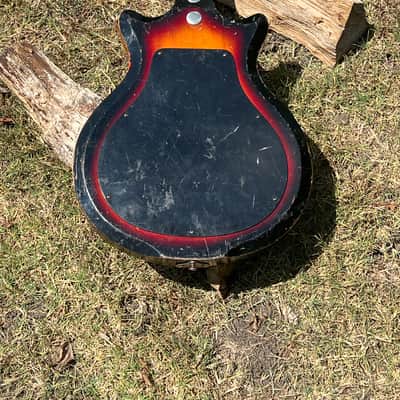Vintage Airline Pocket Bass Guitar 1960’s - Sunburst Beat to H E Double Hockey Sticks and Ready to Roll! image 13