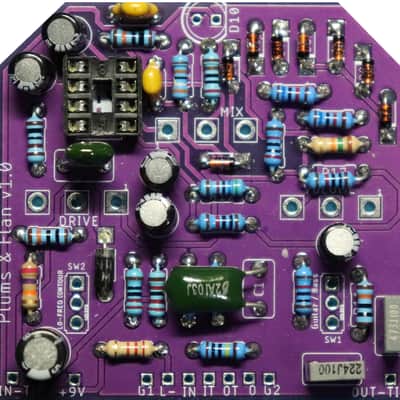 Plums & Flan PCB - Build your own Prunes & Custard Harmonic Generator Intermodulator Pedal! image 2