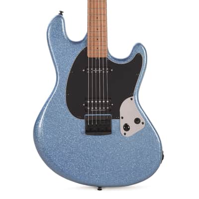 Sterling by Music Man Fluff Artist Series StingRay Guitar Amana Boat Blue image 2