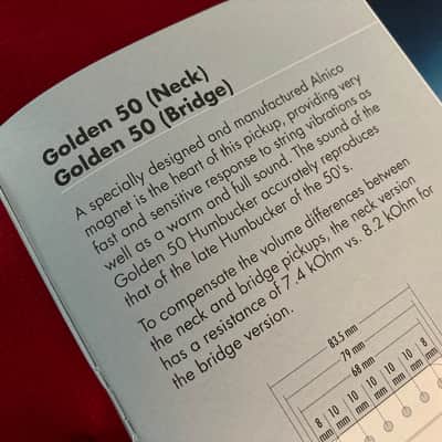 Schaller Golden 50’s Humbucking Pickup set 2004 - Deep Gold Plated image 15