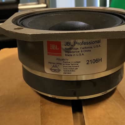 JBL PROFESSIONAL MIDRANGE (MID-BASS) MODEL 2106H 6-INCH CONE SPEAKER GENUINE, NEW (Open Box) image 2