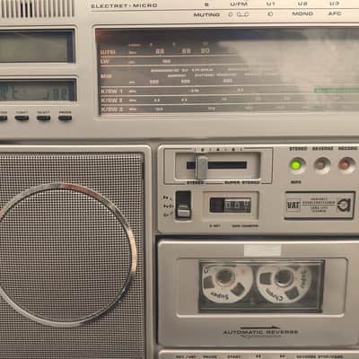 Rare vintage 1980's Grundig RR1140 SL in silver Boombox - Ghetto Blaster image 5