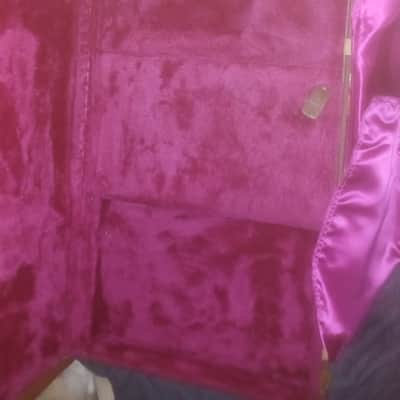 Gibson Firebird hardshell case 1990s - Brown with pink lining image 6