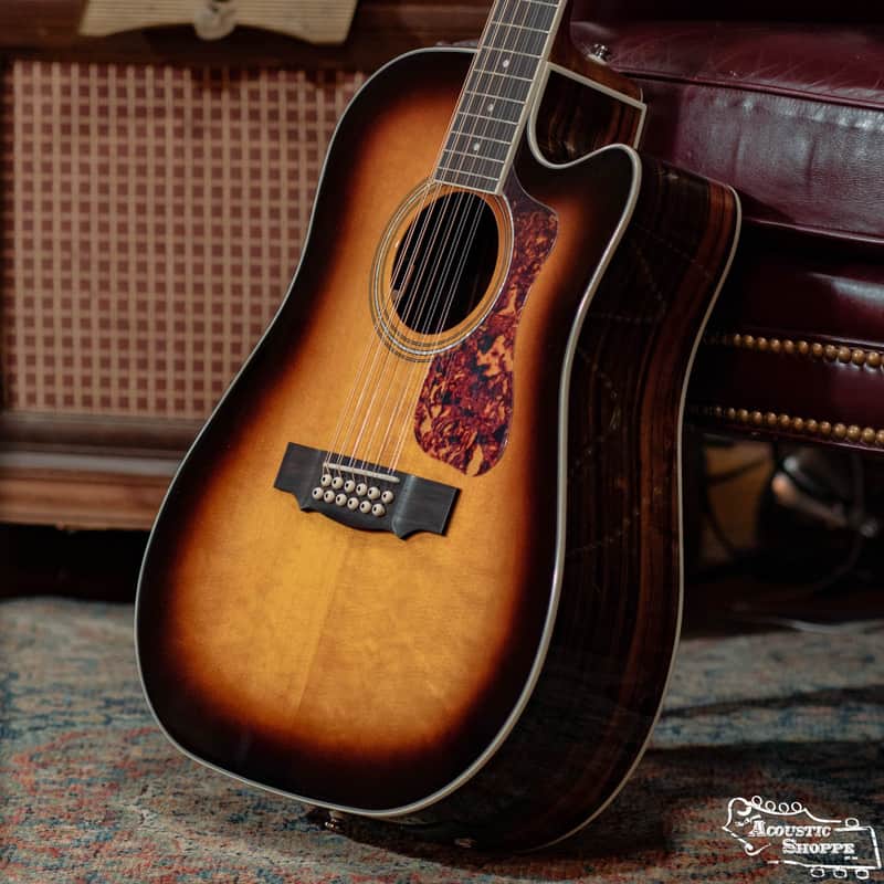 Guild D-2612CE 12 String Deluxe Antique Sunburst Finish w/ Fishman Pickup #8496 image 1