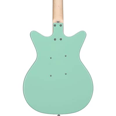 Danelectro STOCK 59-VINT AQUA Stock '59 Double Cutaway Shorthorn Shape 6-String Electric Guitar image 2