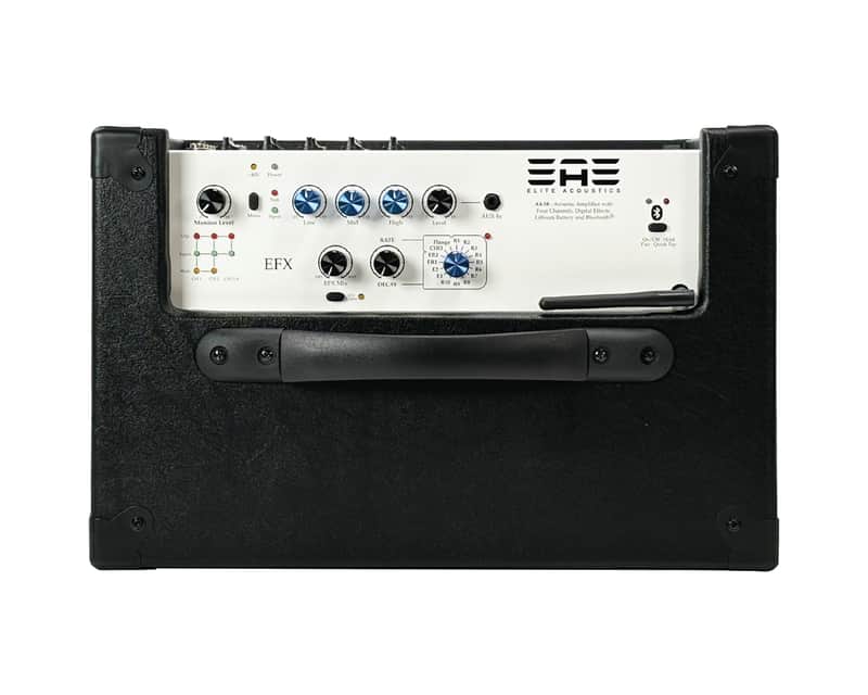 Elite Acoustics EAE A4-58 (Open Box) 120 W Rechargeable Acoustic Amp with Bluetooth and LFP Battery - BLACK image 1