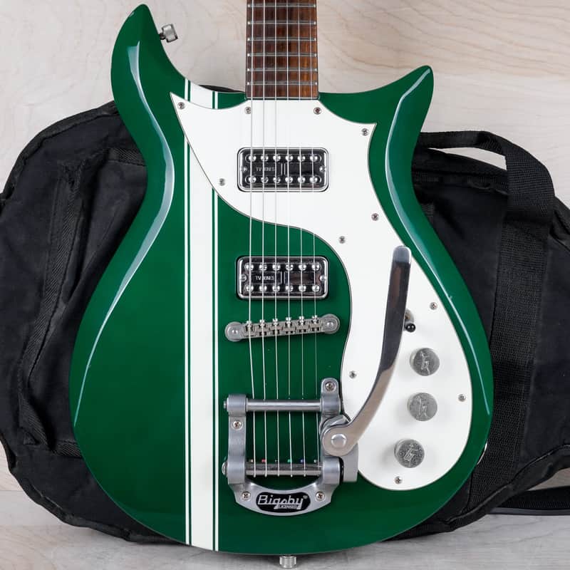 Gretsch G5135GL Electromatic G. Love Signature Corvette 2009 Phili-Green w/ Competition Stripe w/ Bag image 1