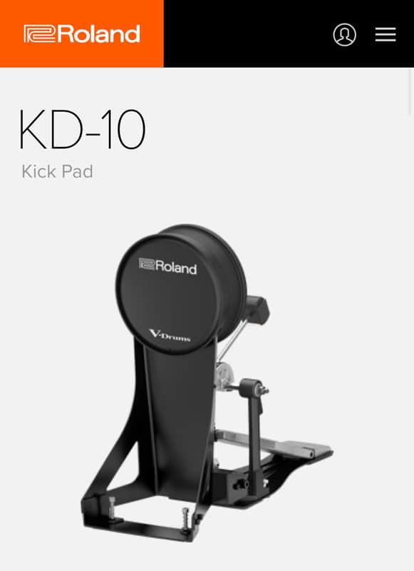 Roland KD-10 Kick Pad 2010s - Black- Brand New Sealed Box image 1