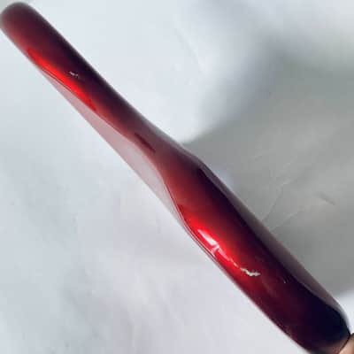 Red Metallic Finish 5 String Bass Basswood Body image 4