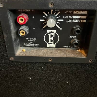 Eden Amplification D210XLT 2x10" 350-Watt 8 Ohm Bass Cabinet 2010s - Black image 2