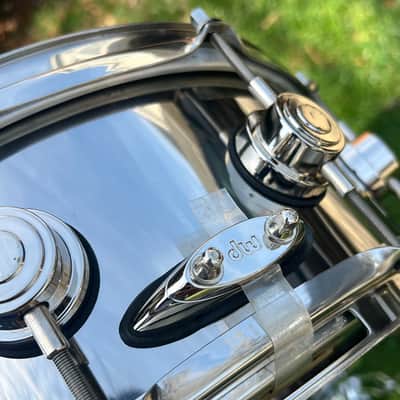 DW Collector's Series Stainless Steel 5.5x14" Snare Drum w/ Nickel Hardware image 20