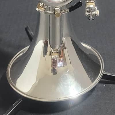 KANSTUL CUSTOM CLASS 3 VALVE SOPRANO G BUGLE , Mouthpiece & Case - Silver plated image 20