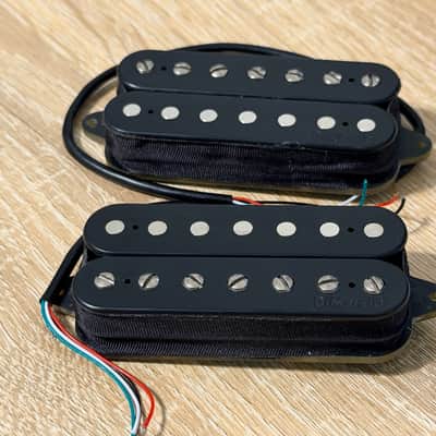 DiMarzio PAF 7 String Humbuckers - Black- Bridge and Neck set image 1