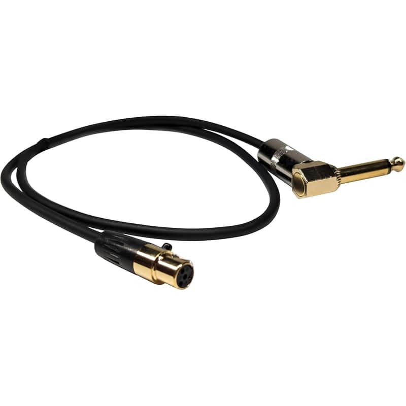 4-Pin Ta4F To Right-Angle 1/4-Inch Connector Cable For Shure Wa304 T1 Ut1 Sc1 Blx1 Pg1 Pgx1 Glxd1 Qlxd1 Slx1 Lx1 Ulx1 Uc1 Ur1 Ur1M U1 Blx Fp Slx Ulx-S Uhf-R Axient Transmitter image 1