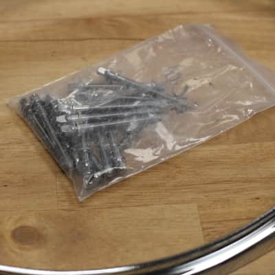 Franklin Drum Co. Triple Flanged 2.3mm 8-Ear Hoops (Pair) image 3