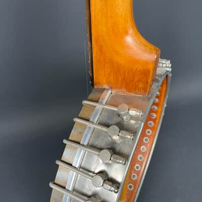 Vintage Open-Back 5-String Banjo c. 1920s-1940s Unbranded w/ Star Inlay & Gig Bag image 7
