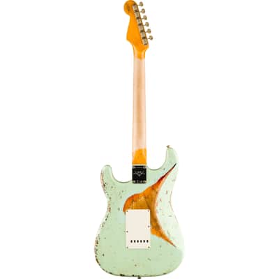 Fender 1961 Stratocaster SHRL RW Aged Surf Green over 3-Color Sunburst - Custom Electric Guitar image 2
