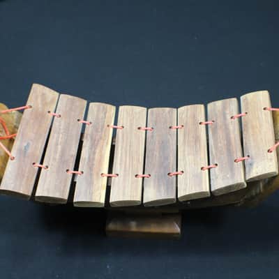 A Vintage Thai Hand Made & Carved 8 Bar Xylophone image 1