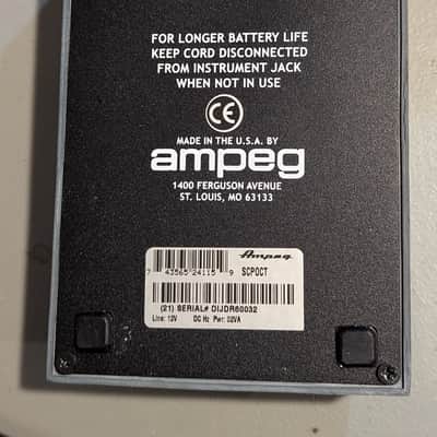Ampeg Sub-Blaster SCP-OCT Octave Divider 2005 - 2006 - Black image 3