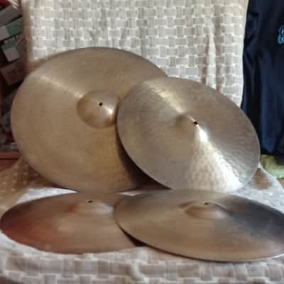 Amati Kraslice Collectable Cymbals pack 15HH, 16CR, 20RC 60s-70s  - Vintage Traditional image 2