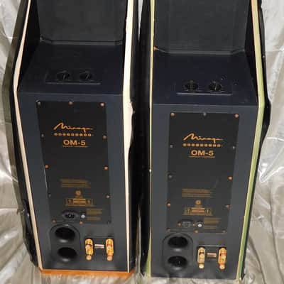 Mirage OM-5 large bipolar powered tower speakers pair image 9