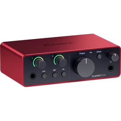 Focusrite Scarlett Solo Studio USB-C Audio Interface with Mic and Headphones, 4G image 4