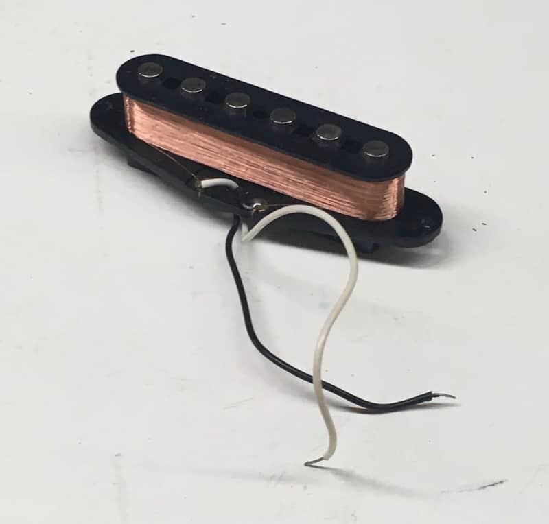 Fender Japan MIJ Strat Bridge Pickup Vintage 1980s Natural Relic Black Ceramic Bobbin image 1