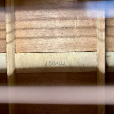 Bob Duley's Gibson J-50 ADJ Acoustic Guitar 1966 - Natural w/ Case image 10