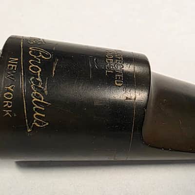 RARE Steve Broadus New York S3 "perfected model" hard rubber alto saxophone mouthpiece image 7