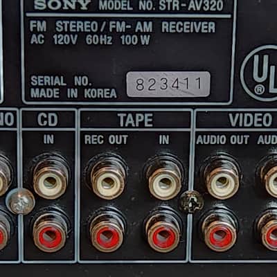 Sony SONY Stereo Receiver STR-AV320 vintage audio video control center 90s - Black image 11