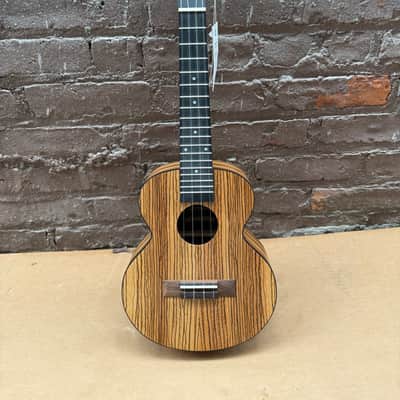Caramel "Melts in my Heart" Acoustic-Electric Handcrafted Zebrawood Ukulele (Used - Good Condition) image 1