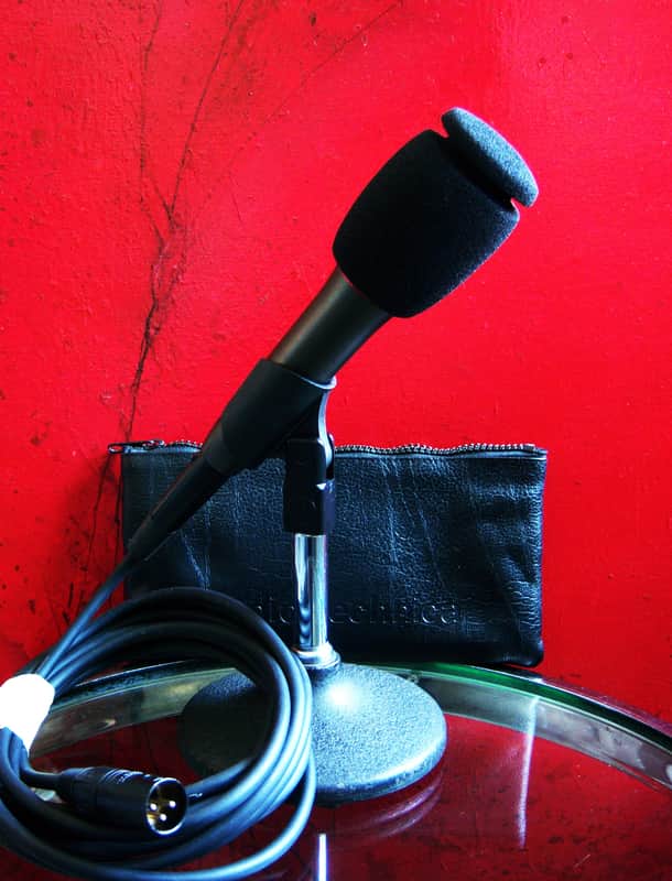 Vintage 1980's Audio-Technica ATM29HE dynamic hyper cardioid microphone Low Z w accessories # 2 image 1